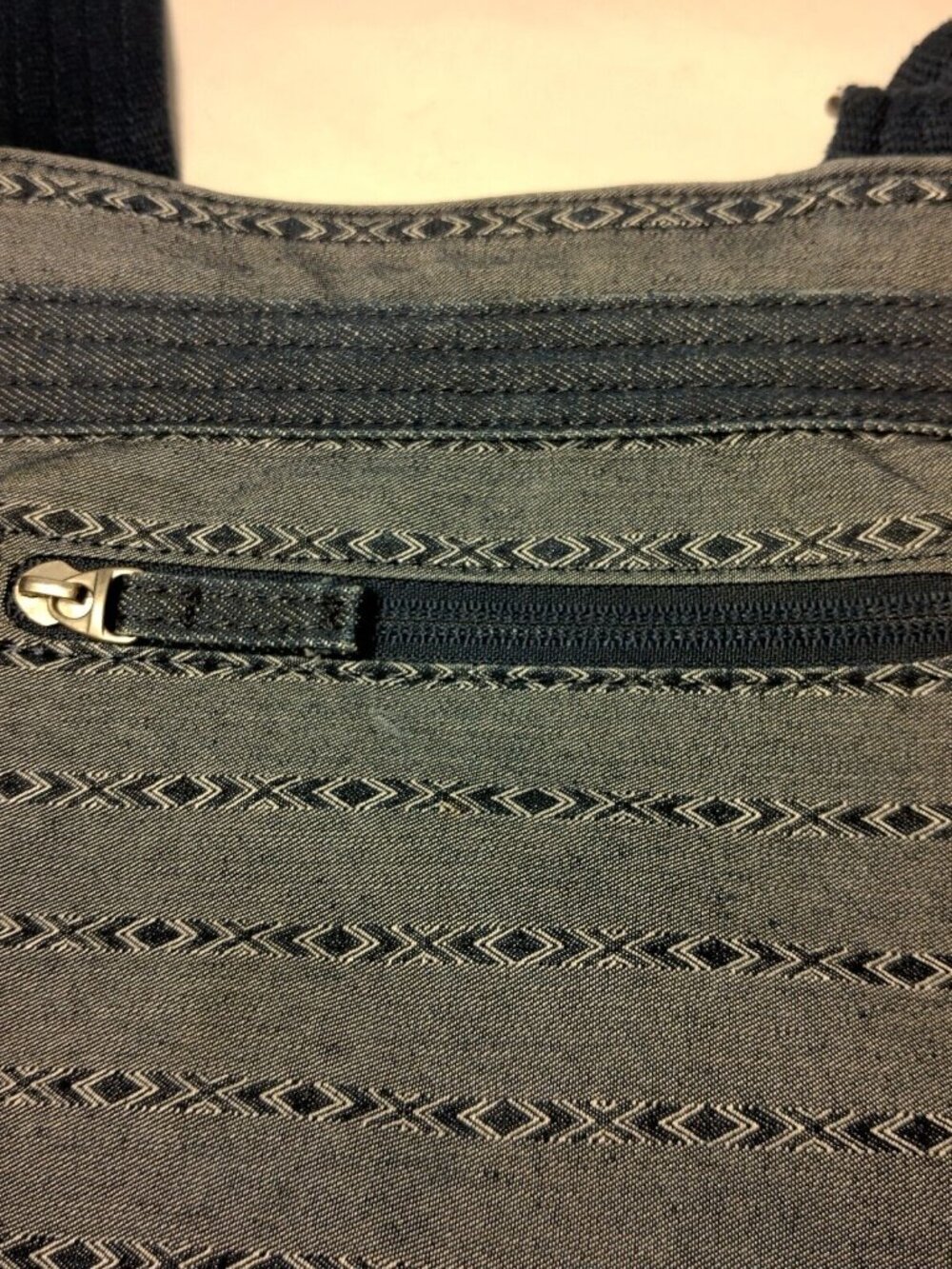 Dakine Crossbody Purse Southwest Blue Chambray Shoulder Bag 8x9.5" - Picture 14 of 15